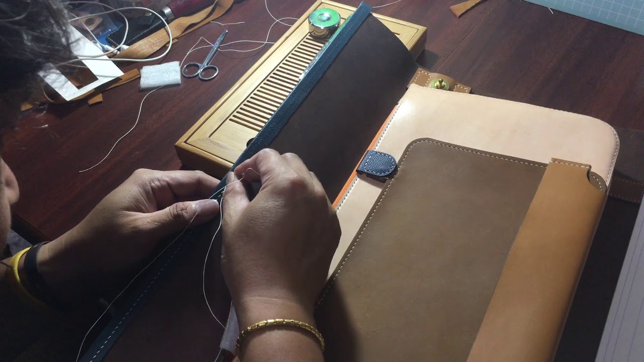 Hand stitching leather YouTube