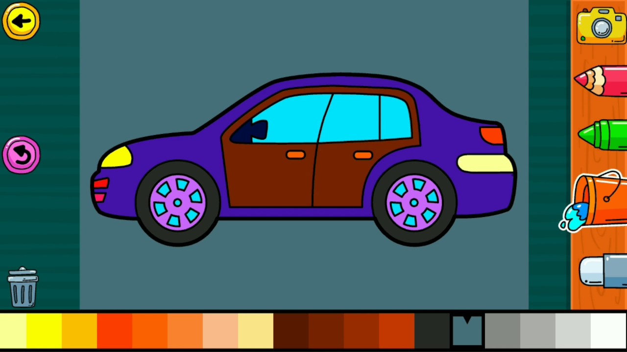 COLOURING A CAR. - YouTube