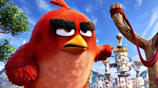 طائر ضعيف الكل بيتريق علية لانة عصبي جدا لكنه بيقدر بينقذهم كلهم | ملخص فيلم Angry Birds