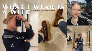 7 DAYS 7 OUTFITS | meine SPRING CAPSULE WARDROBE | Vinted, Sezane, Uniqlo, Bootsschuh Revival