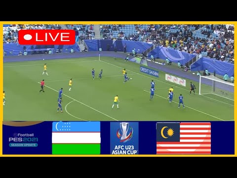 LIVE🔴Uzbekistan U23 vs Malaysia U23 | AFC U23 ASIAN CUP 2024 Match Video Game Simulation