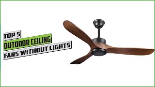 Top 5: best outdoor ceiling fans without lights [2024]