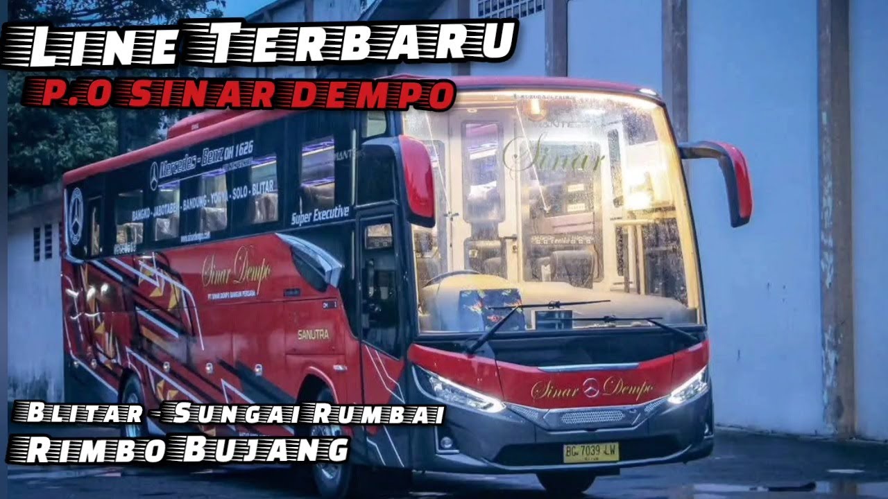 Line Perdana P.O Sinar Dempo Blitar -Sungai Rumbai. Pak Doddi Mewakili Sinar Dempo 