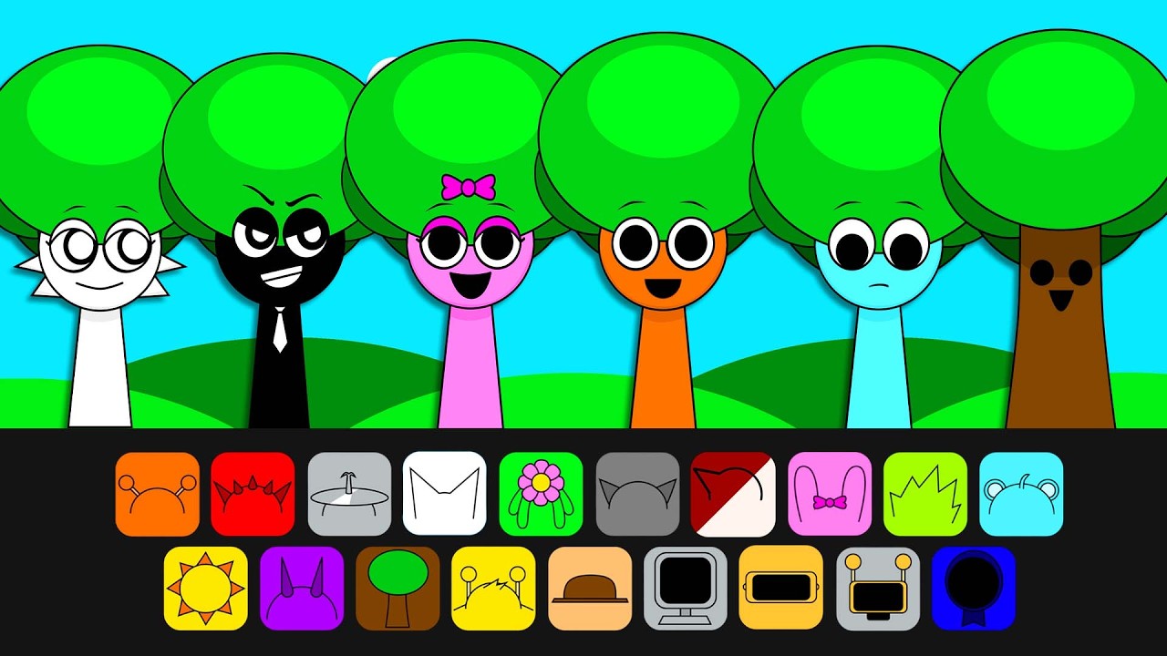 💖Paper DIY💖 OMG!! Colorful Sprunki Turn Into Funny MR. TREE Characters | DIY kertas buku