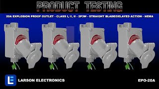 20A Explosion Proof Outlet - Class I, II, II - 2P3W - Straight Blade/Delayed Action - NEMA