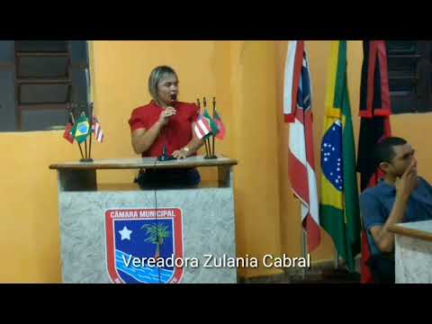 Fala da vereadora Zulânea Cabral em 13 de março de 2019