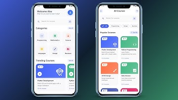 Responsive Education App UI Design In Flutter - Flutter UI Design Tutorial