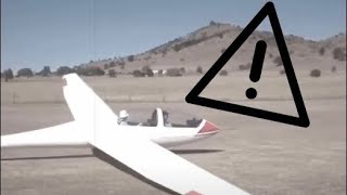 How Not To Fly A Glider - Crash Blooper Reel - Sailplane Safety Video - Flight Training Film Vintage