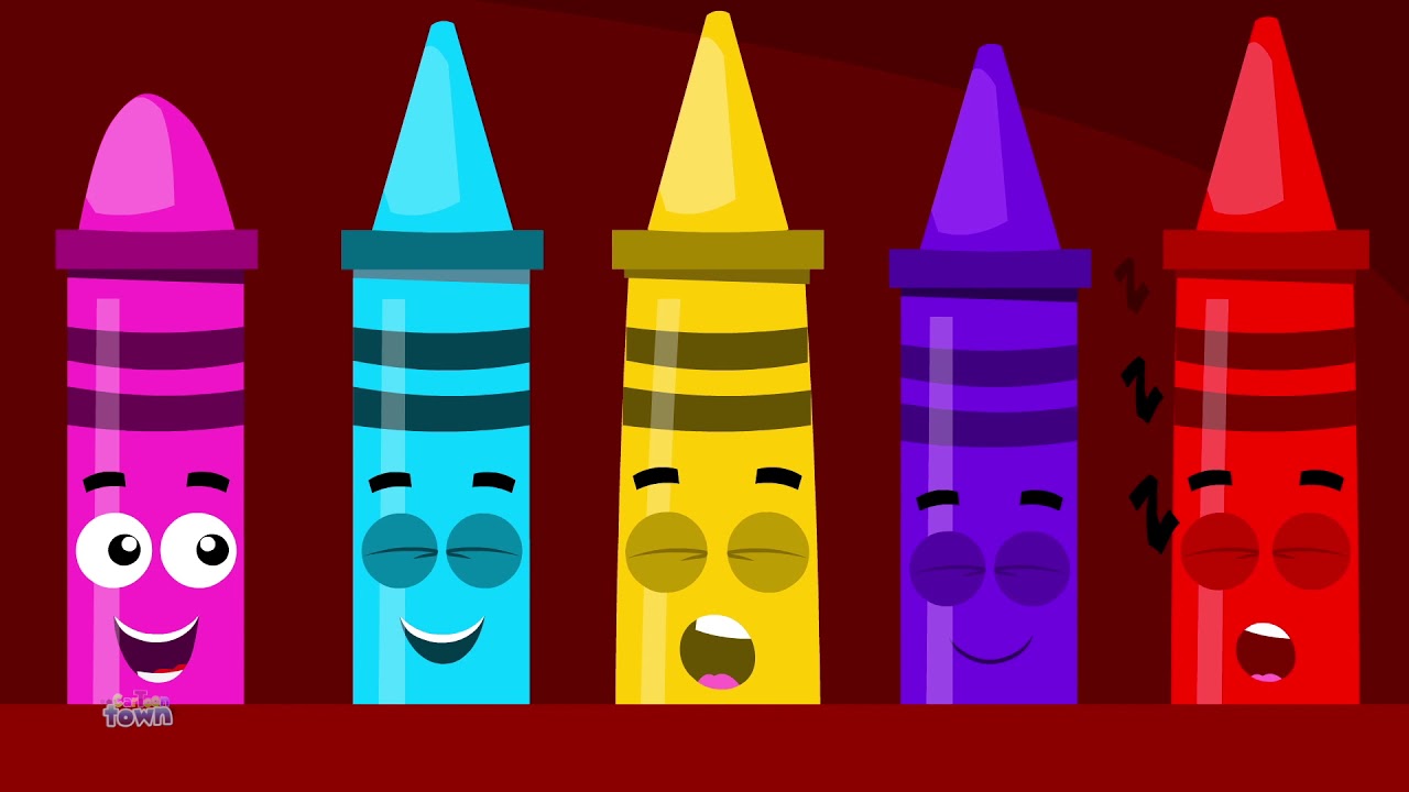 Ten in The Bed Crayons Nursery Rhymes For Babies Kids Songs For