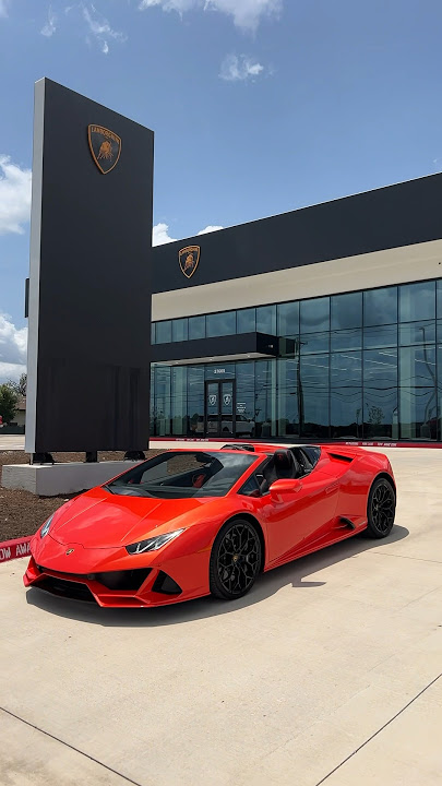 STUNNING Lamborghini Huracan EVO Spyder in Arancio Xanto! #lamborghinihuracan #huracanevospyder