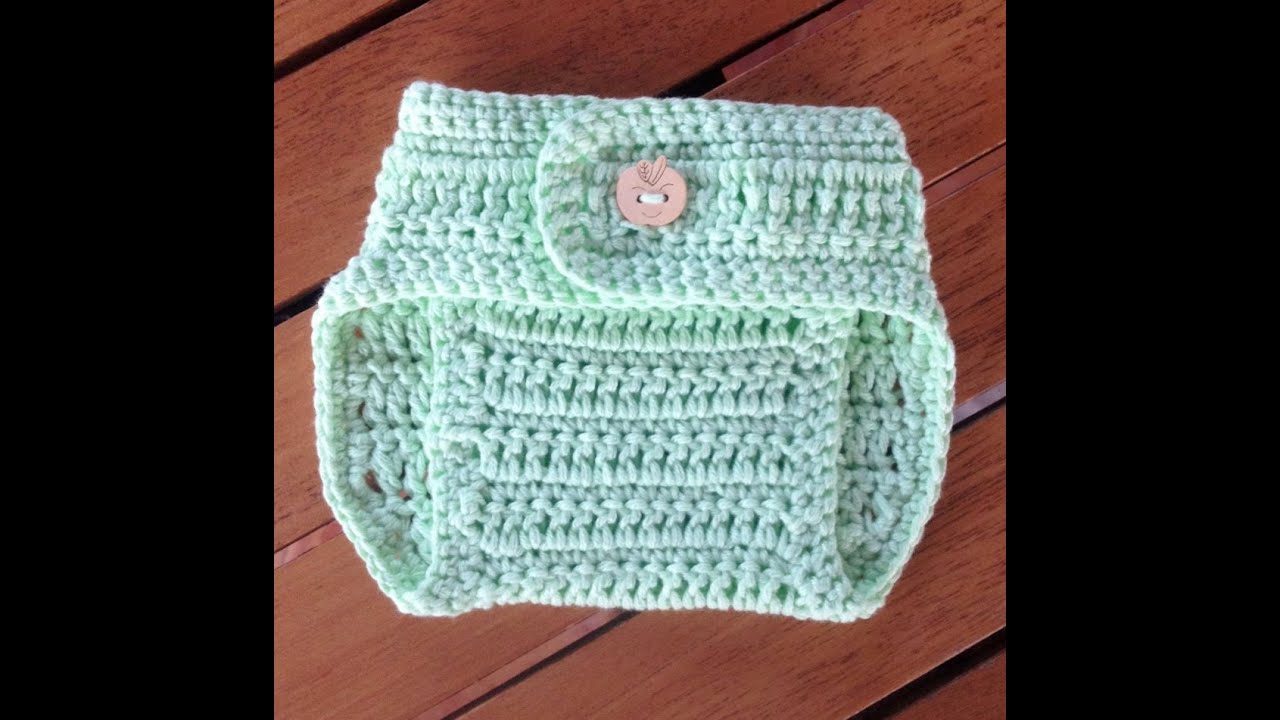 Pantalones para pañales en crochet - parte 1 con subtitulo de BerlinCrochet