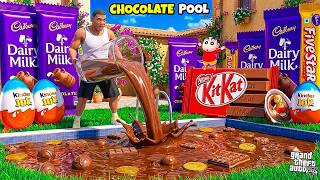 Franklin Filled His Swimming Pool With All CHOCOLATES in the World😋🍫😍