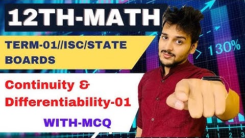 Class 12th|Term-01|Continuity & Differentiability |MCQ |Full Concept|Pranav Pandey