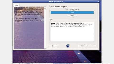 antiX 17 Installation in VirtualBox 5.2