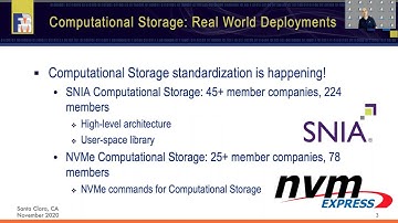 FMS 2020 Computational Storage Track - Computational Storage Real World Deployments