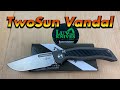 Twosun ts329 vandal button lock knife  includes disassembly luvthemknives  max tkachuk design