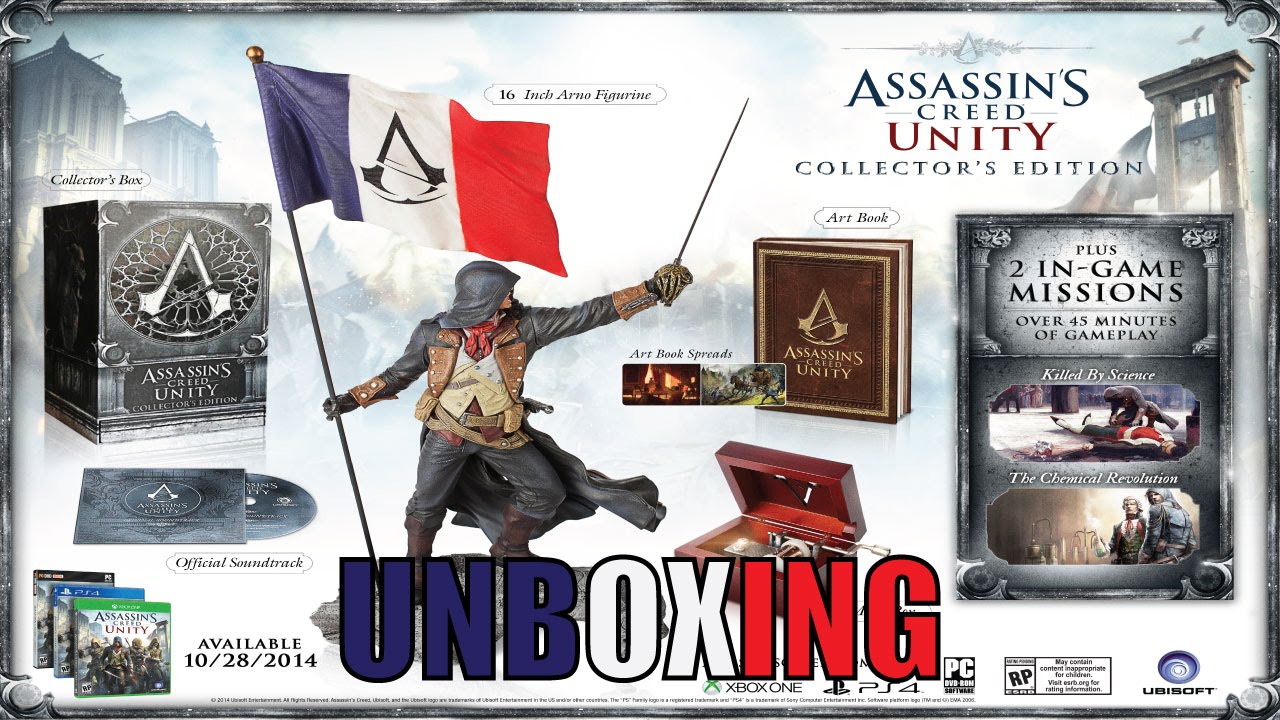 Ac collection. Assassins Creed Unity Collectors Edition. Меркурий ассасин Крид Юнити. Assasin Creed Unity Collectors Edition Xbox one. К бою готов Assassins Creed Unity на карте.