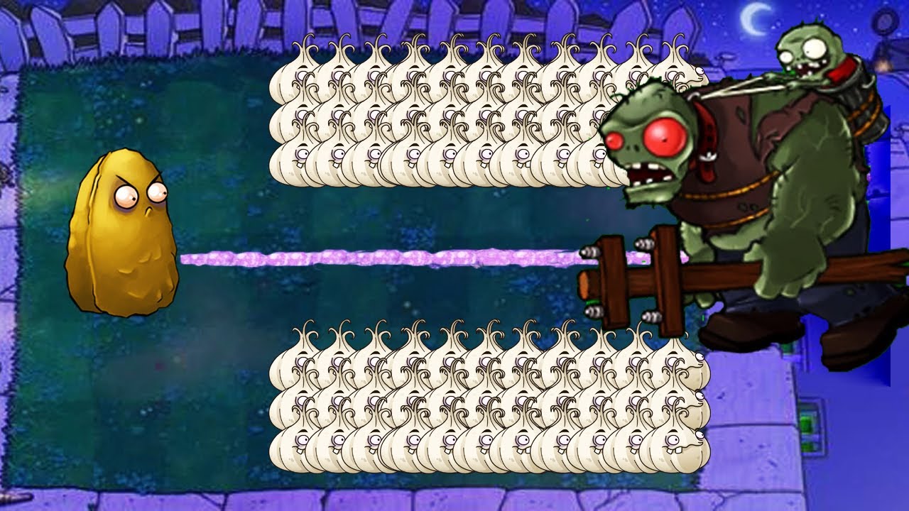 Plants vs Zombies Battlez Scaredy shroom vs 9999 Gargantuar Zombie ...