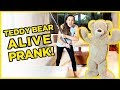 GIANT TEDDY BEAR IS ALIVE PRANK ON MY MOM **SO FUNNY**