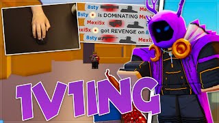 1V1ING IN Arsenal With Handcam! Roblox Arsenal