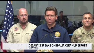 Governor DeSantis Issues Update On Hurricane Idalia Cleanup Effort