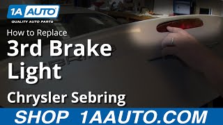 How to Replace Third Brake Light 01-06 Chrysler Sebring 2004 Chrysler Sebring Brake Light Bulb