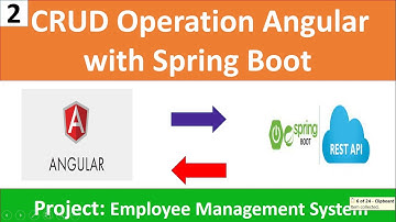 CRUD Operations Spring Boot with Angular | Employee Management System project Introduction part-2