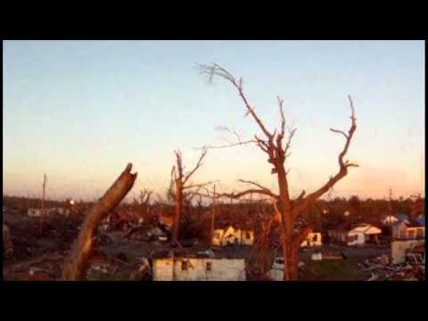 CNN uses a small drone to shoot aerial footage of storm and tornado damage (05/07/2011)