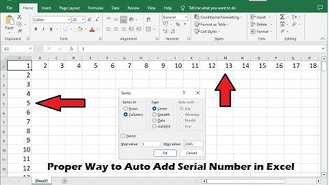 Best & Easy Way to Insert Serial Number in MS Excel