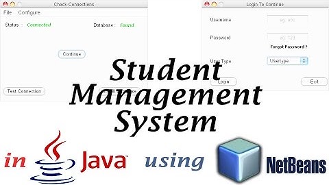 Student Management System  in Java using NetBeans IDE (with source code)