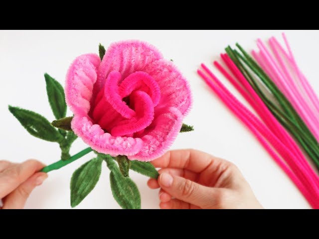 DIY raw material pipe cleaner fuzzy wire whole sets flowers