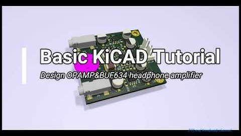 DIY headphone amplifier using Opam buf634 | How to design circuit | Kicad tutorial #ElecDIY