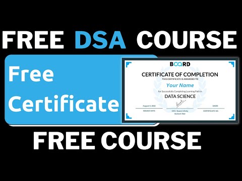 Free DSA Certification Course | Data Structures and Algorithms Free Course with Certificate