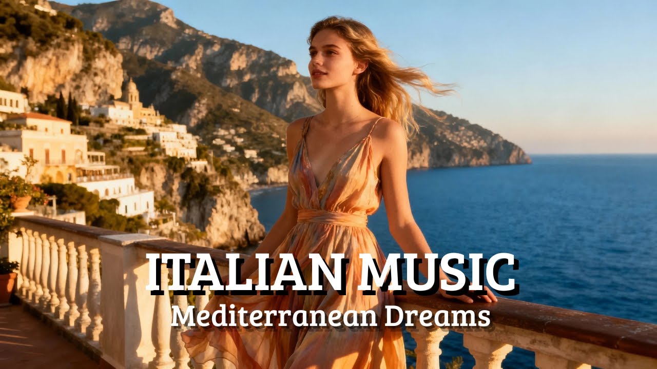Italy Relaxing Instrumental 🎶 2+ Hours Mediterranean Vibes from Amalfi Coast Sunset