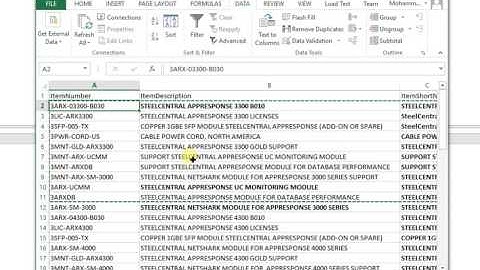 Dynamics GP Excel Paste Items Import With Options