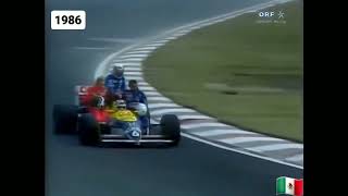 Nelson Piquet, Philipe Alliot, Stefan Johansson e René Arnoux - GP do México de 1986