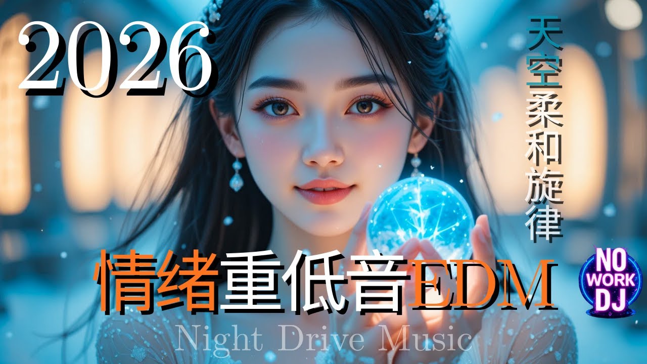 🎧 情绪重低音 EDM 2026｜天空 The Sky Above • 柔和旋律 × 情绪歌词 | Night Drive Music ｜NO WORK DJ