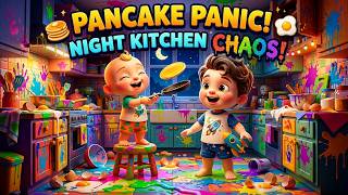 Funny Kids Making Fancy Pancakes 🥞 | Messy Kitchen Adventure | Bobo Kids Cartoon