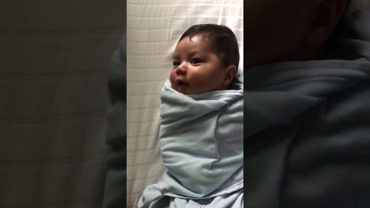 Swaddled Baby Morning Stretch YouTube
