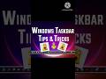 Window 10 Taskbar Tricks (@YouTube)