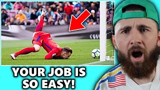 American Reacts to WORST Goalkeeper Mistakes in Football!!