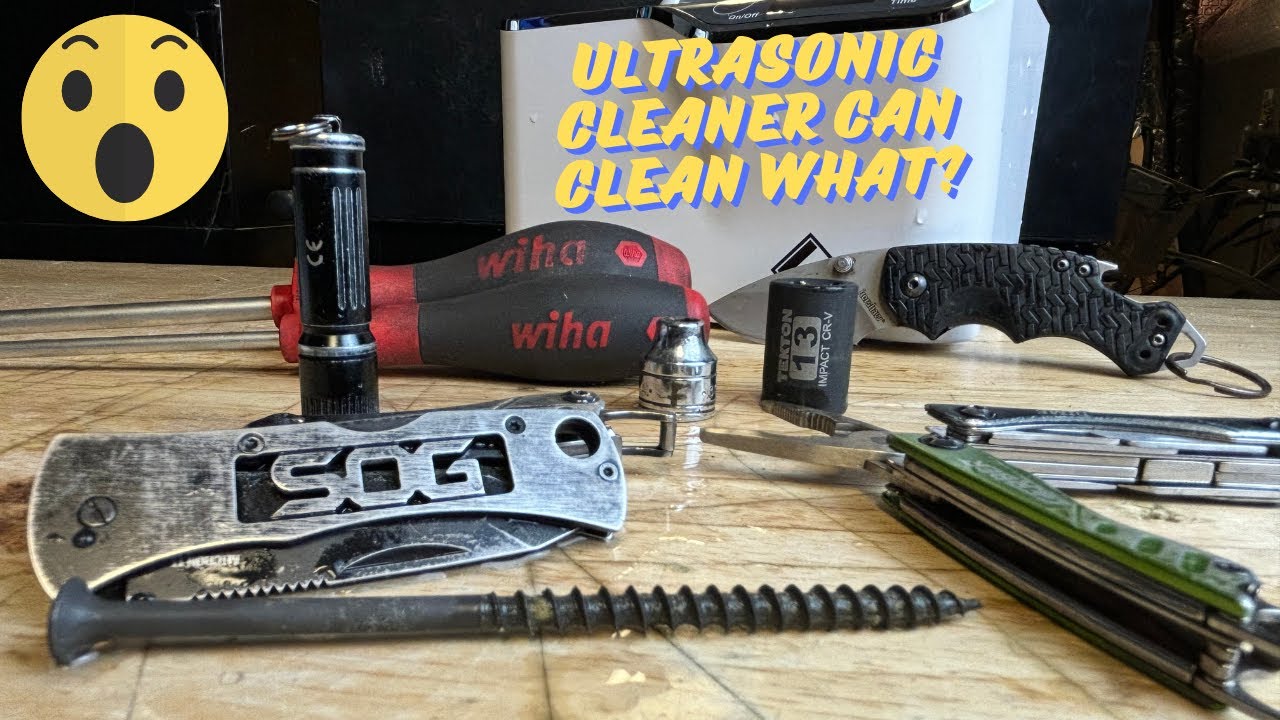 Can a Lifebasis UltraSonic Cleaner Clean Tools and EDC Gear? Lets Find Out!