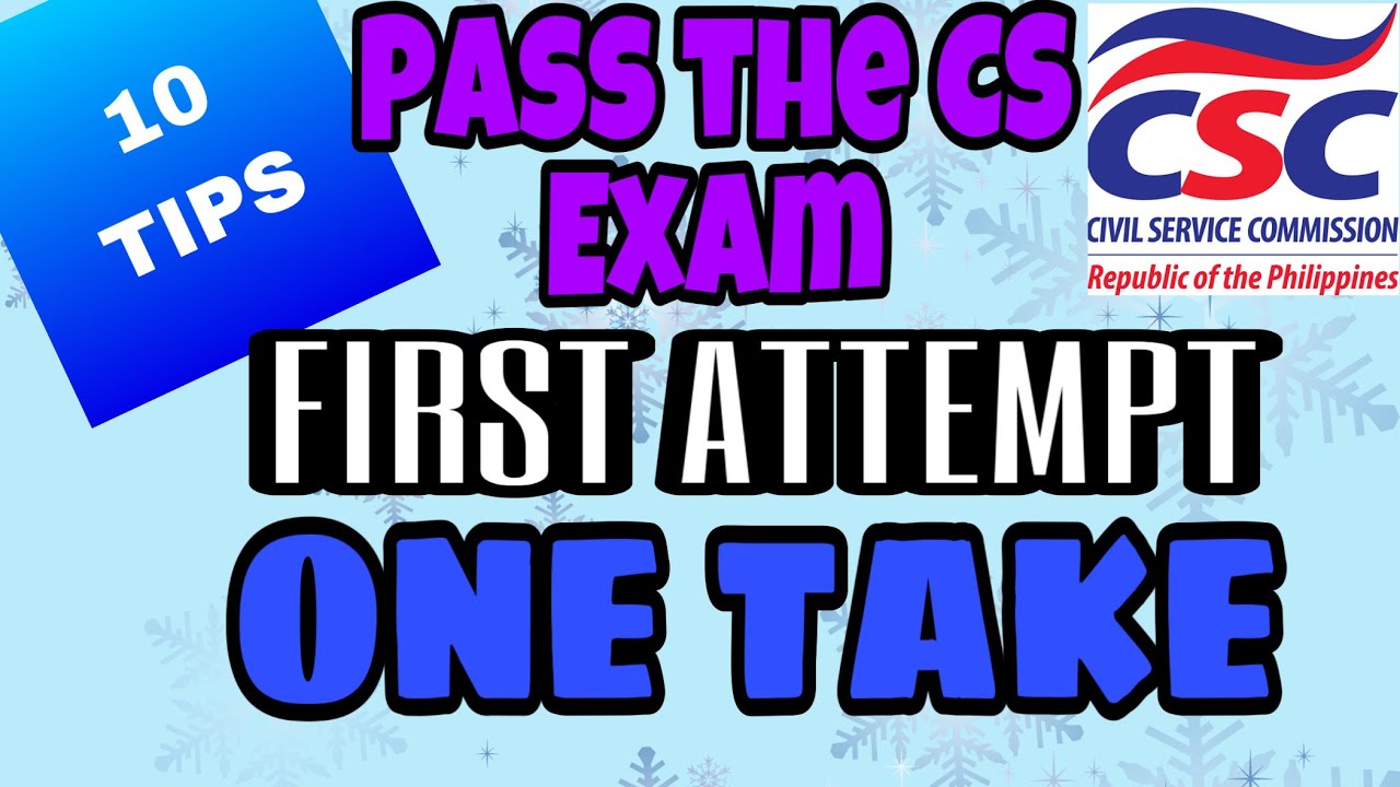 How to Pass the Civil Service Exam Professional Level in JUST ONE TAKE ...
