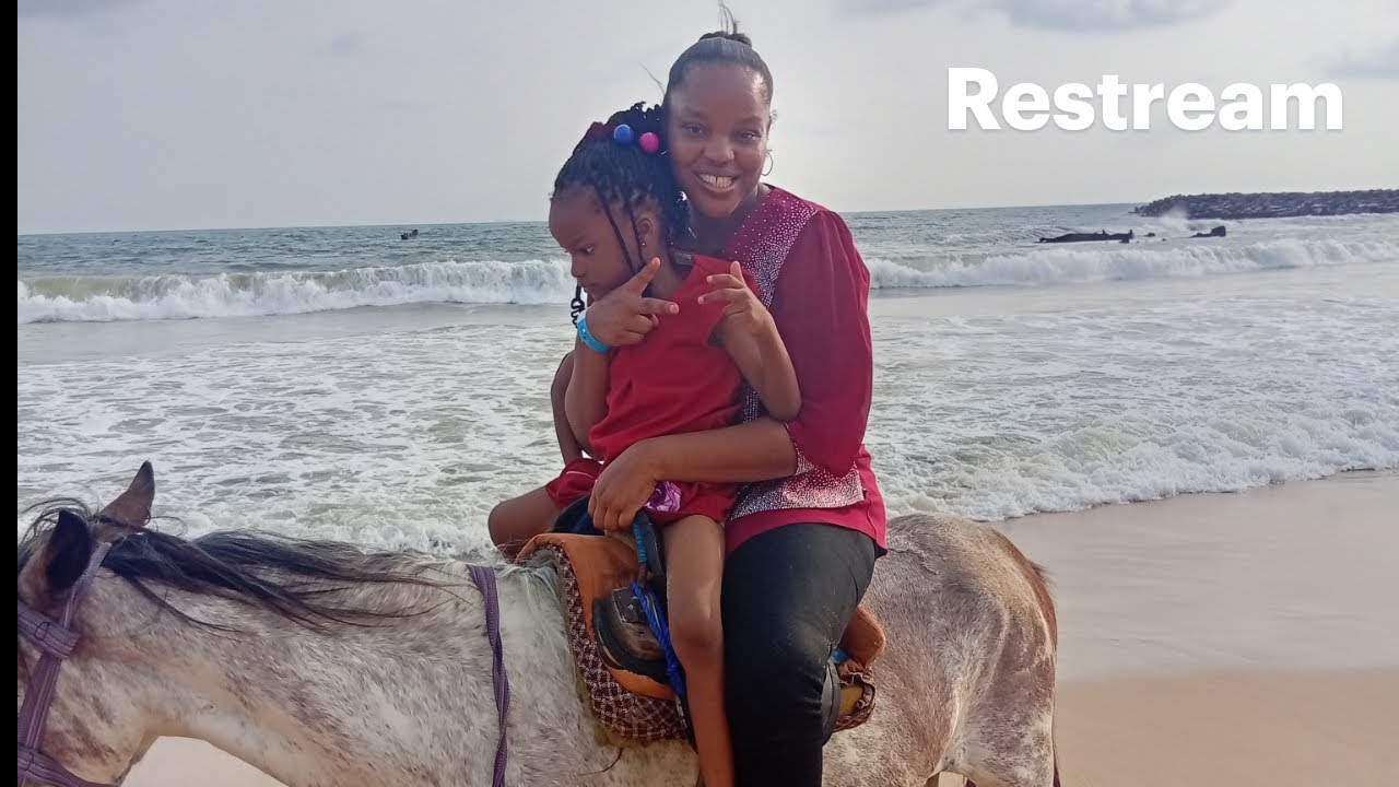 Happy moment with my kids at the beach