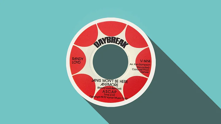 Randy Loyd ~ Janis Won't Be Here Anymore