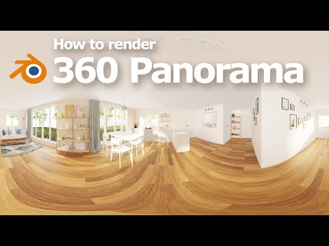Blender 360 Render for HDRI Environment with Panoramic Camera