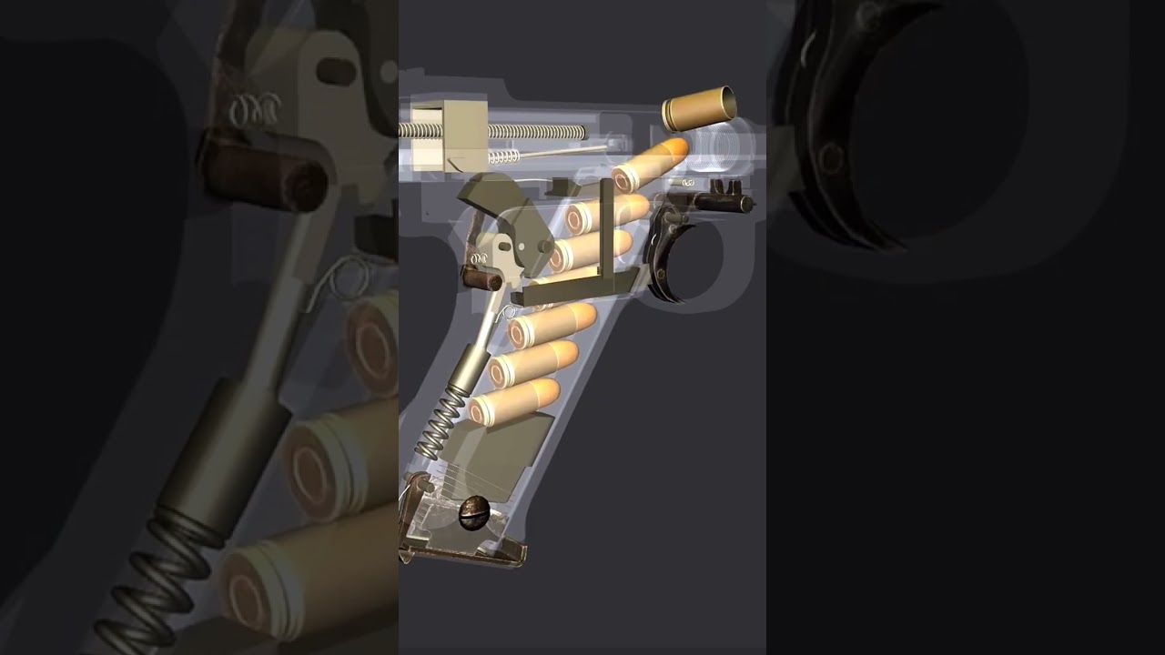 Inside a Gun How Firearms Work | Realistic 3D Animation & Slow Motion Mechanics