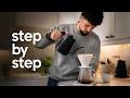 How to Make Pour Over Coffee with Hario V60 Dripper (EASY BREW TUTORIAL)