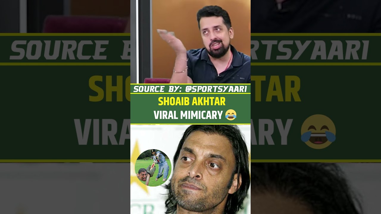 SHOAIB AKHTAR VIRAL MIMICRY 🤣 