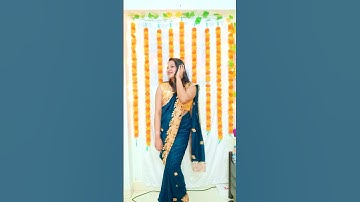 GRWM for Navratri Peacock green Outfit 🦚||Saree Look🥰#trending #viral#saree #grwm #navratri #fashion